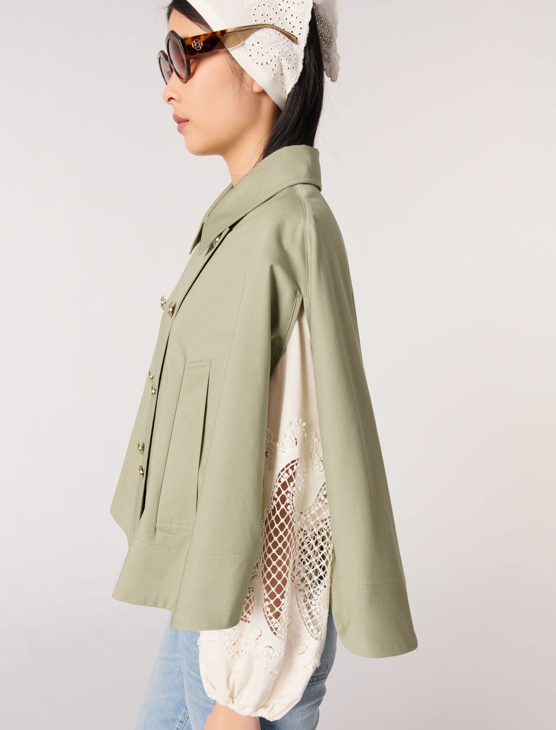 maje : Coats & Jackets 顏色 卡其色/