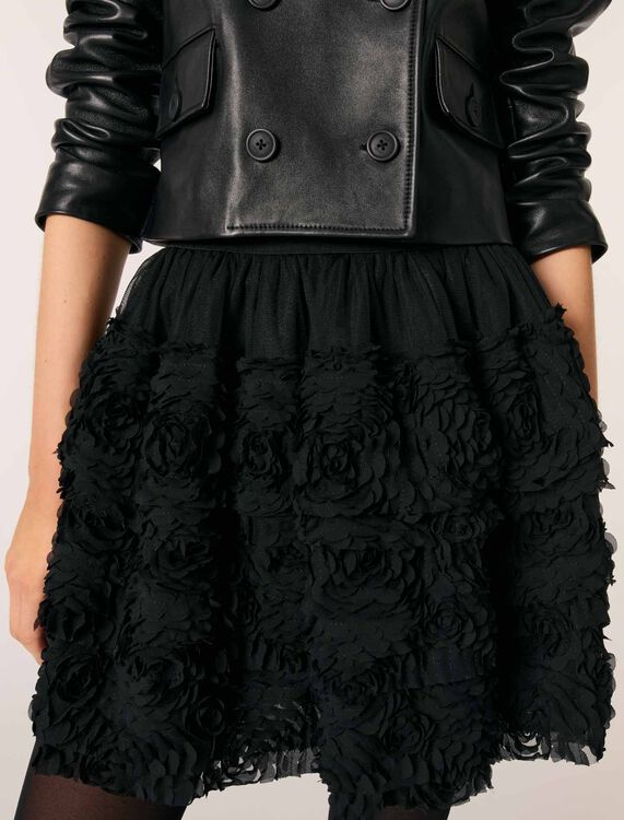 Short embroidered skirt - Skirts & Shorts - MAJE