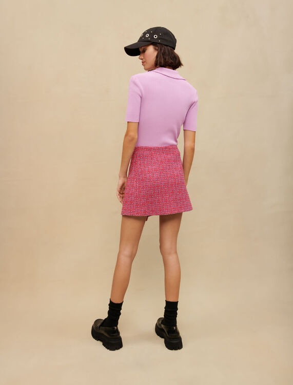 Buttoned knit top - Cardigans & Sweaters - MAJE