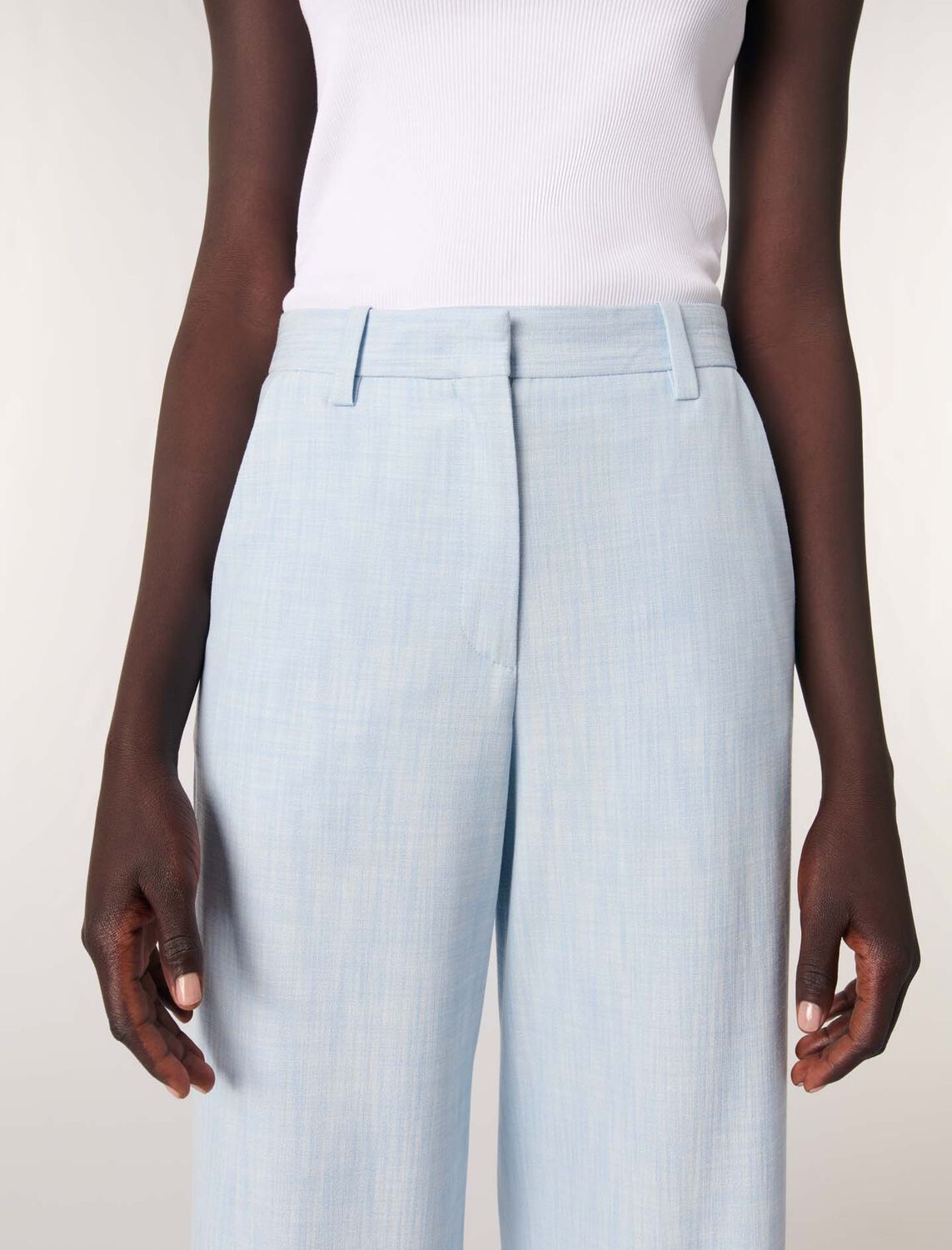 maje : Trousers & Jeans 顏色 蓝色/BLUE