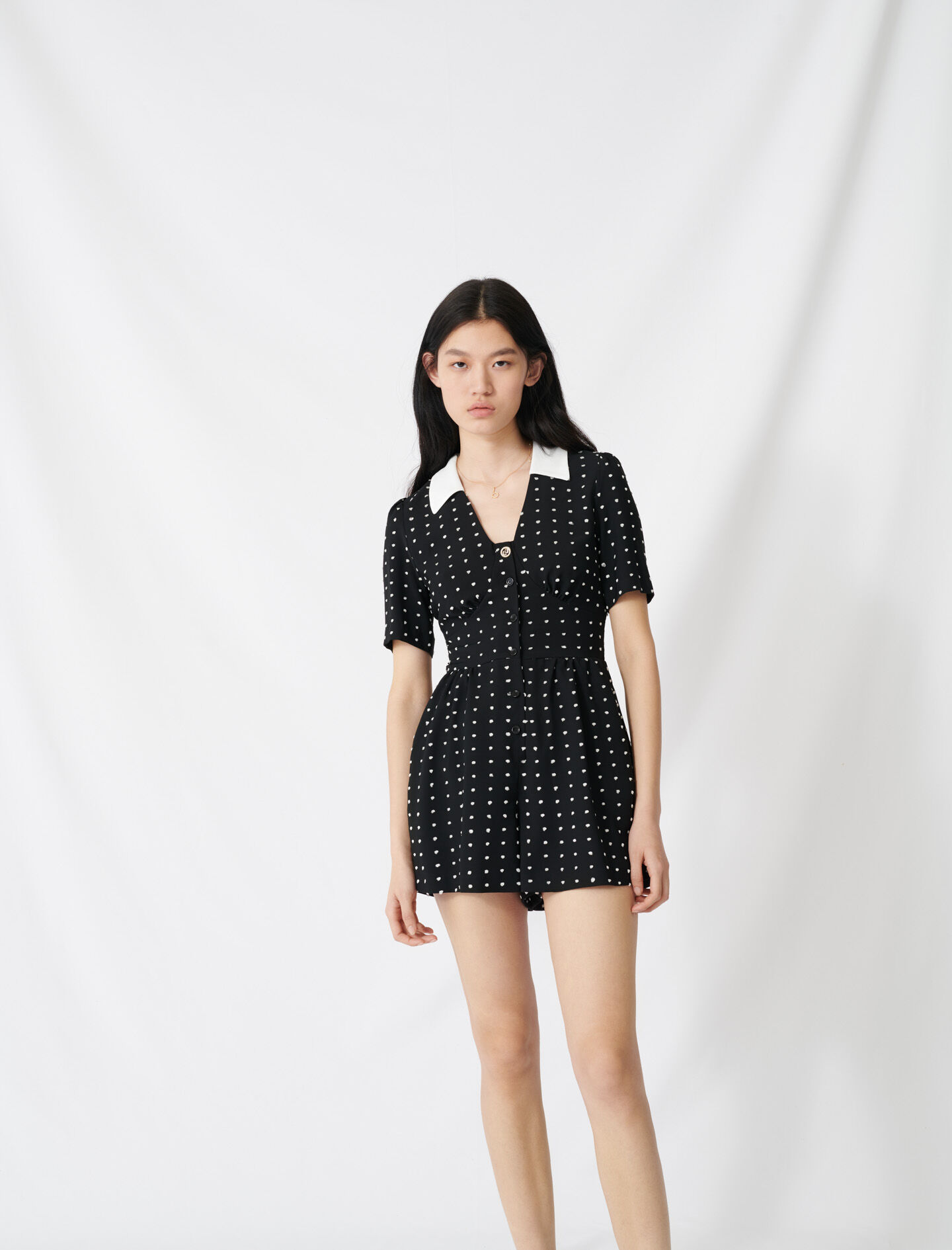 polka dot overall