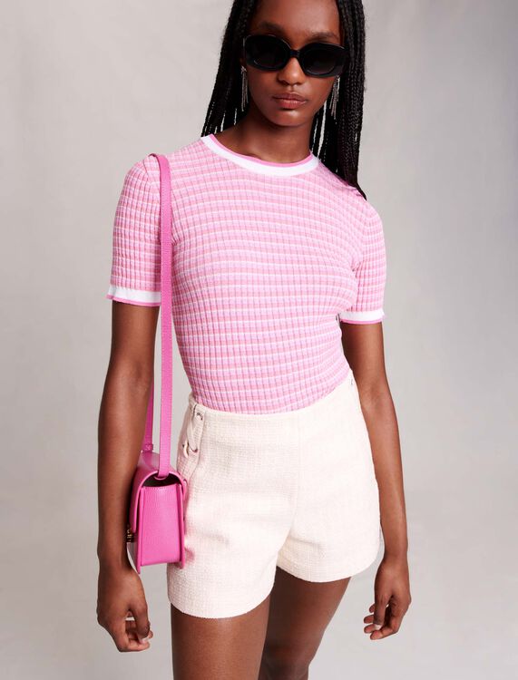 Short-sleeved jumper - Sweaters & Cardigans - MAJE