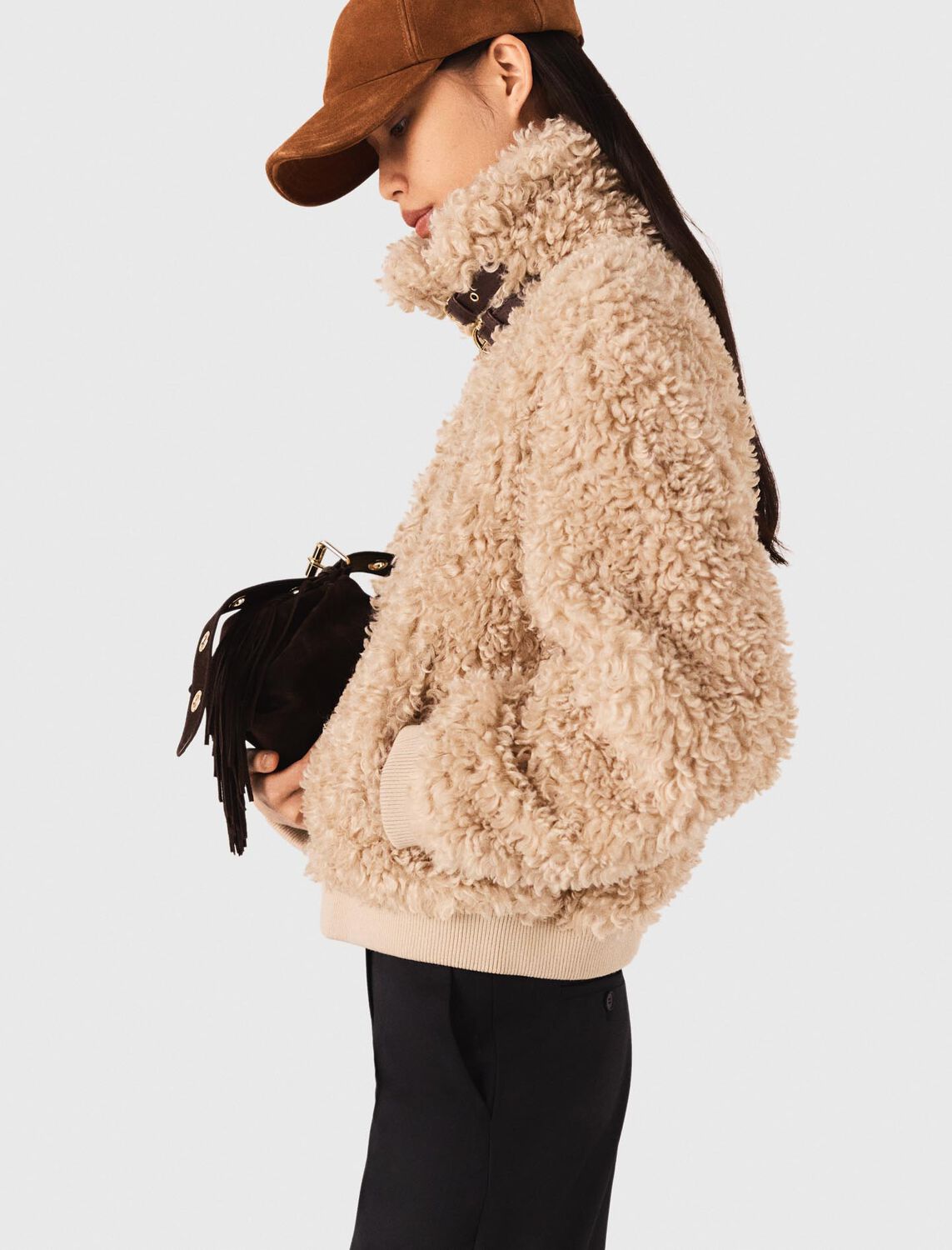 Short bouclé jacket - Blazers & Jackets - MAJE
