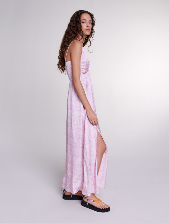 maje : Dresses 顏色 紫色白色/