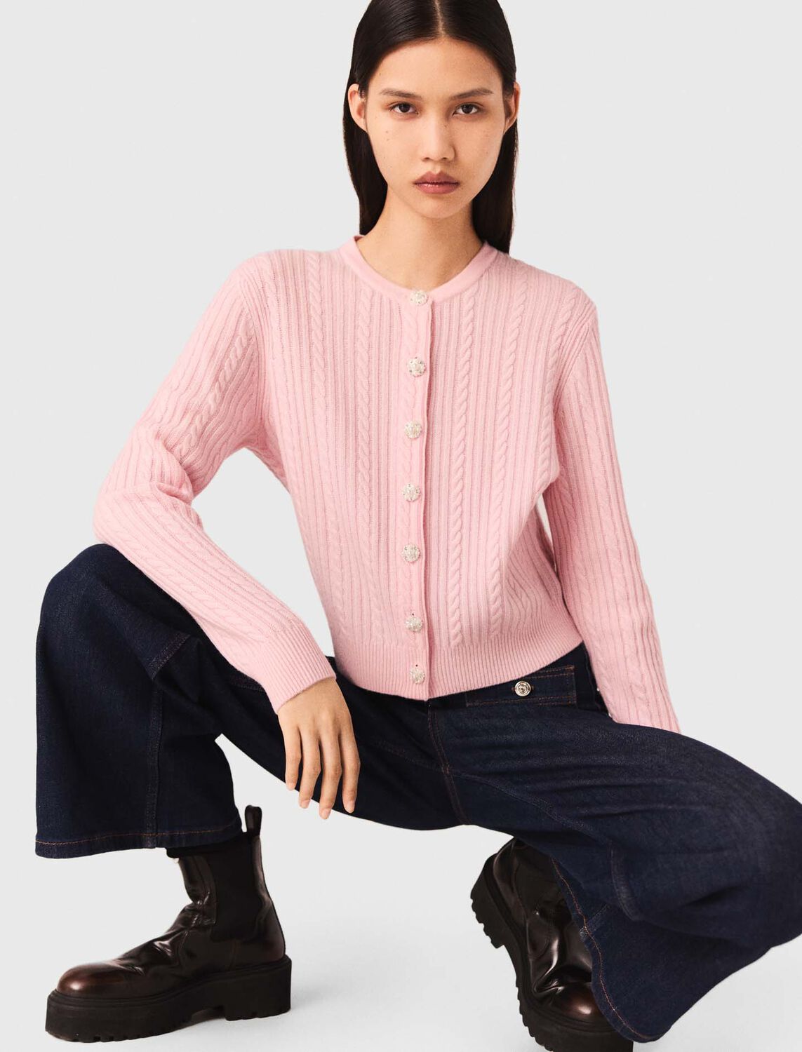 maje : Sweaters & Cardigans 顏色 粉色/PINK
