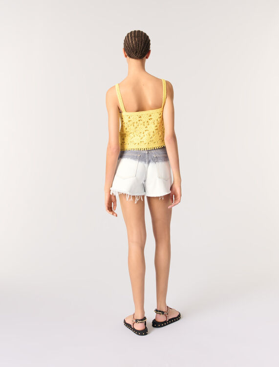 Crochet-knit top - Tops - MAJE