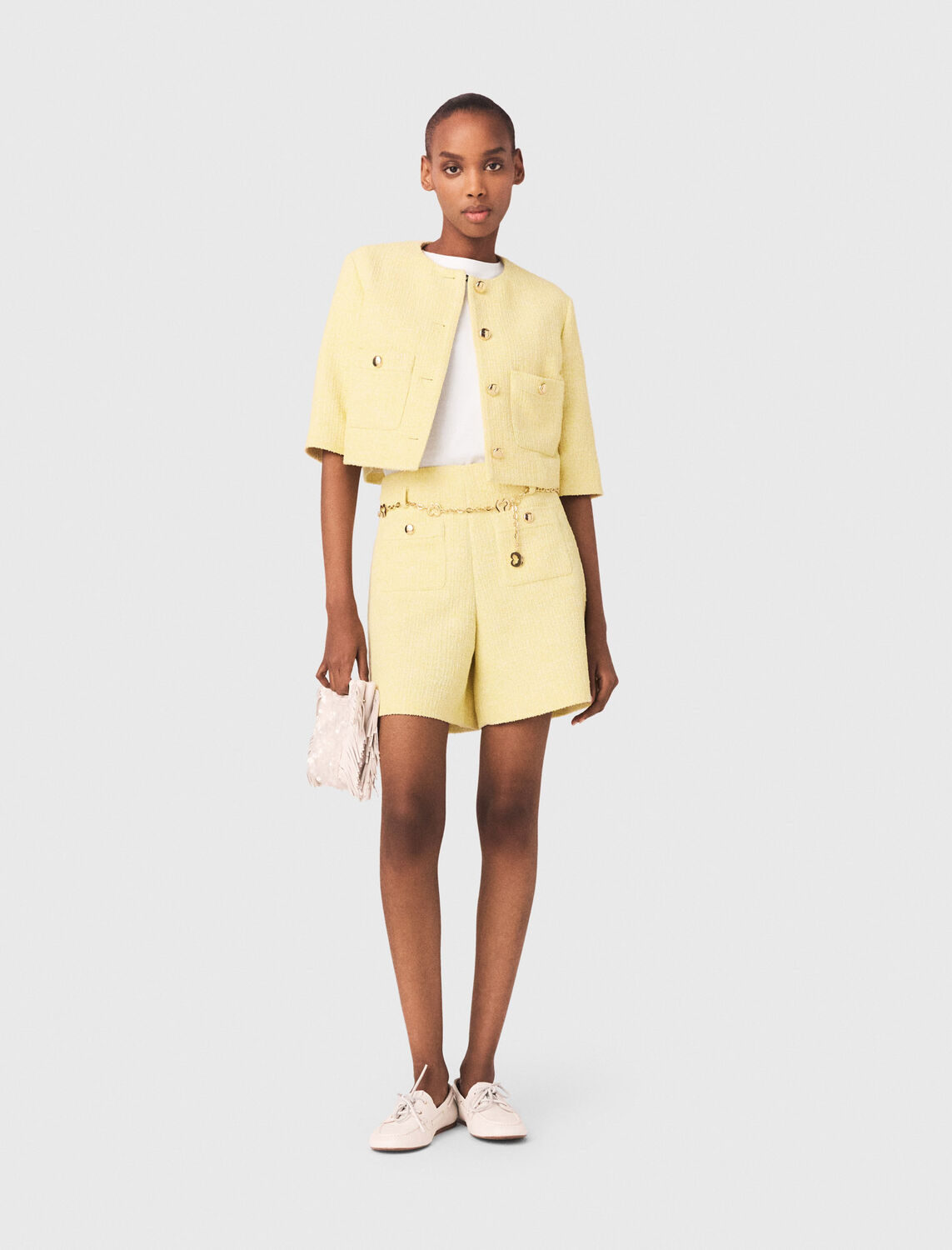 Tweed shorts - Skirts & Shorts - MAJE