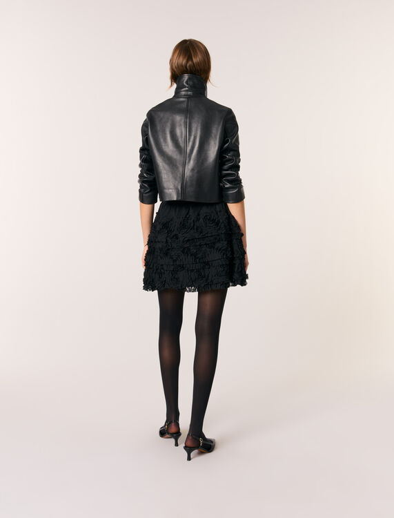 Short embroidered skirt - Skirts & Shorts - MAJE