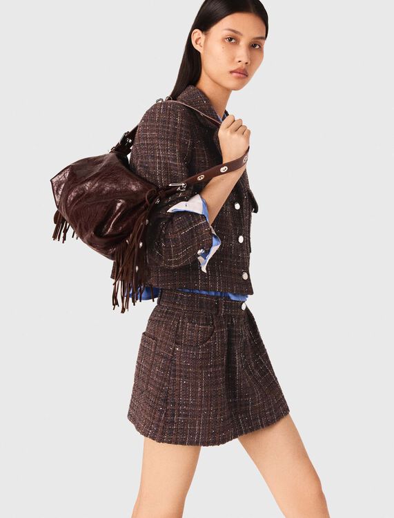 Short tweed jacket - Blazers & Jackets - MAJE