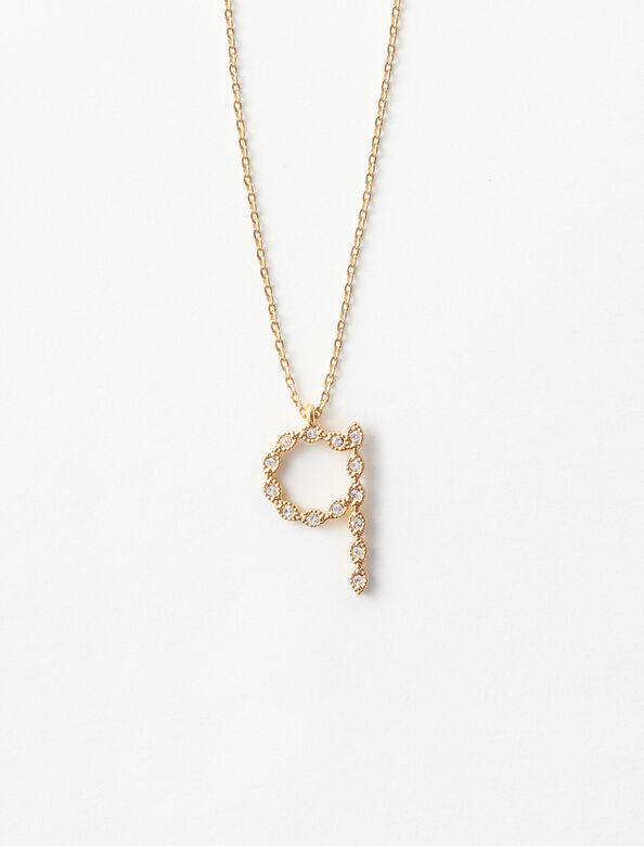 Rhinestone Q necklace : Other Accessories color 