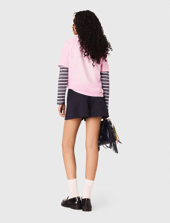 Nautical print T-shirt - T-Shirts - MAJE