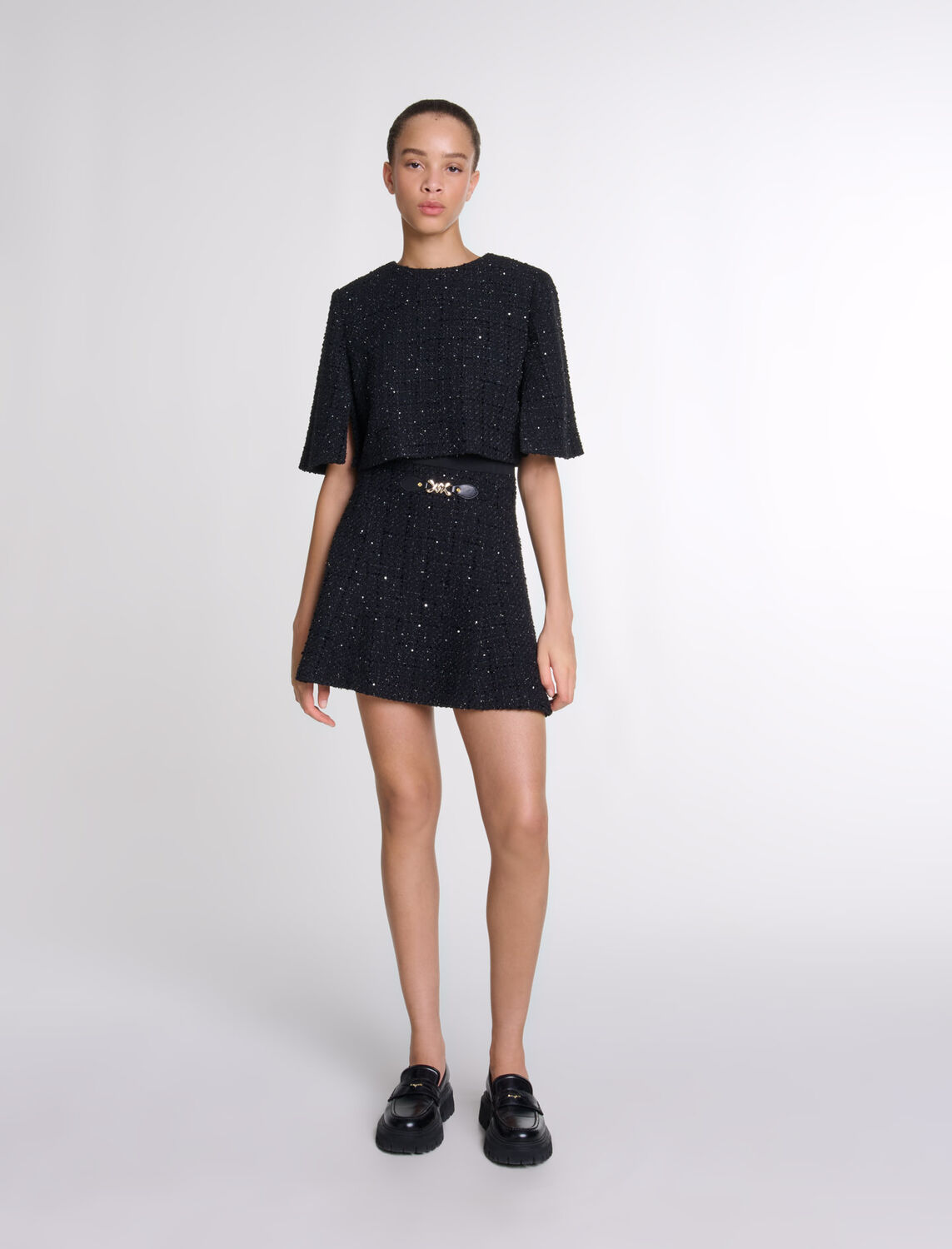 Tweed 2-in-1 short dress - Fall-Winter Collection - MAJE