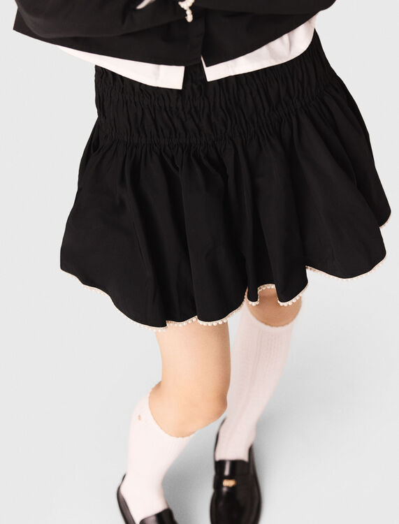 Beaded taffeta skirt - Skirts & Shorts - MAJE