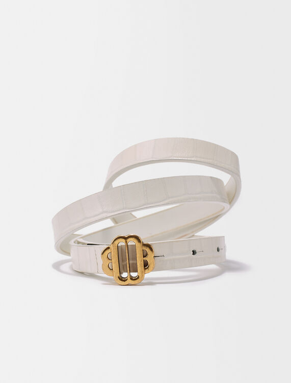 White leather belt - Other Accessories - MAJE