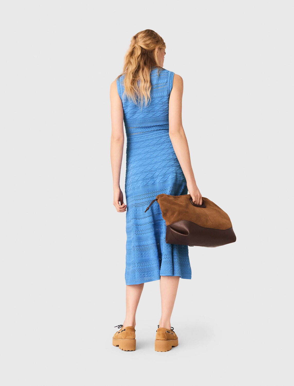 Pointelle knit maxi dress - Dresses - MAJE