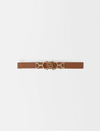 Double M horsebit belt : Belts color Camel