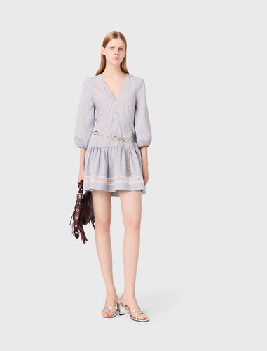 maje : Dresses 顏色 蓝白条纹/