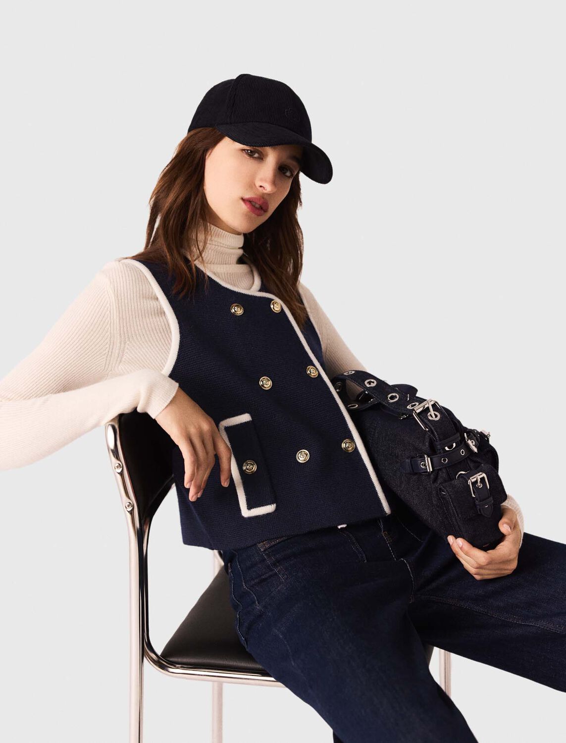maje : Tops color Navy