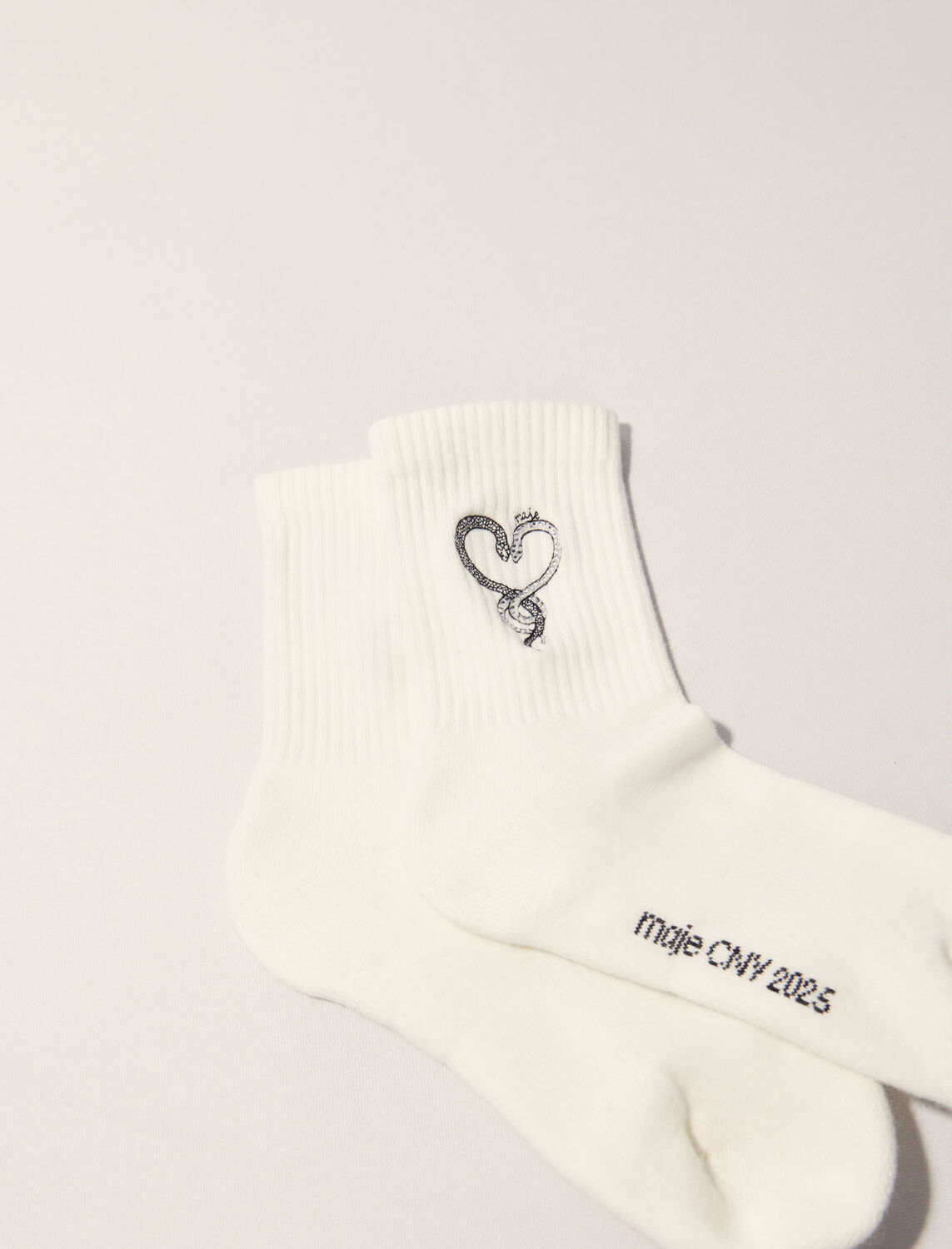 Rhinestone socks : Other accessories color White