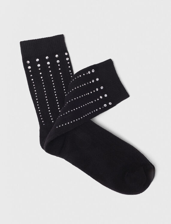 Rhinestone socks -  - MAJE
