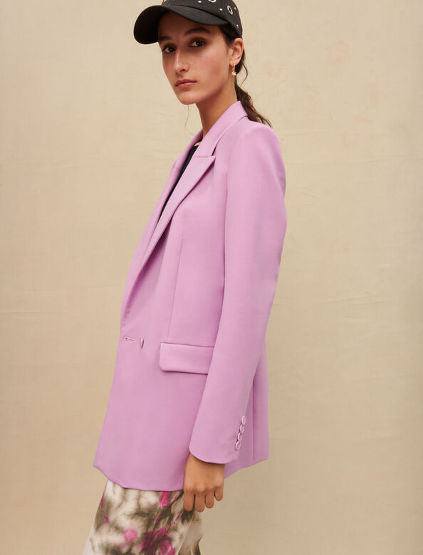 Co-ord blazer : Coats and Jackets color Parma Violet