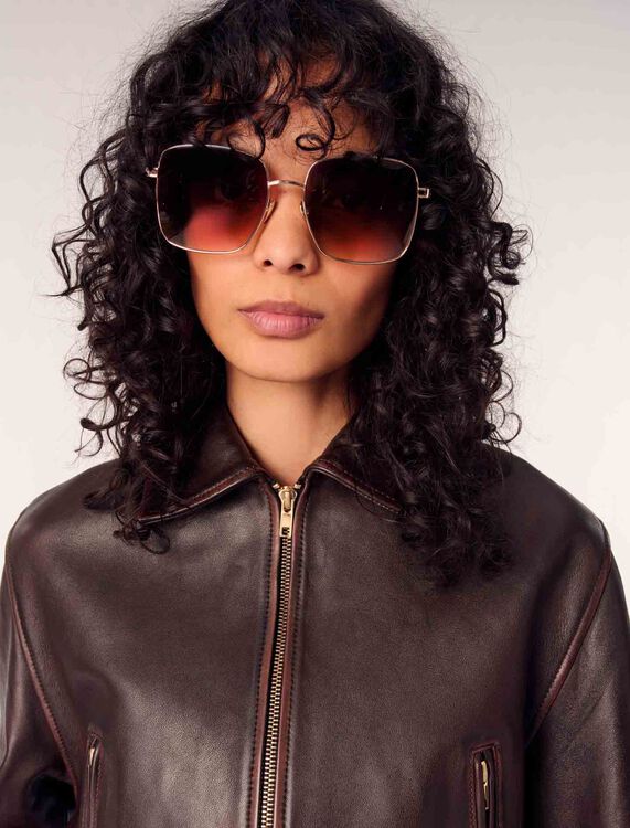 Vintage leather jacket - Blazers & Jackets - MAJE
