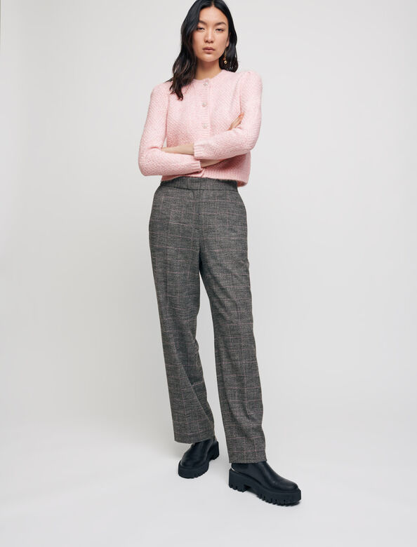 Wide-legged checked trousers : Trousers & Jeans color 
