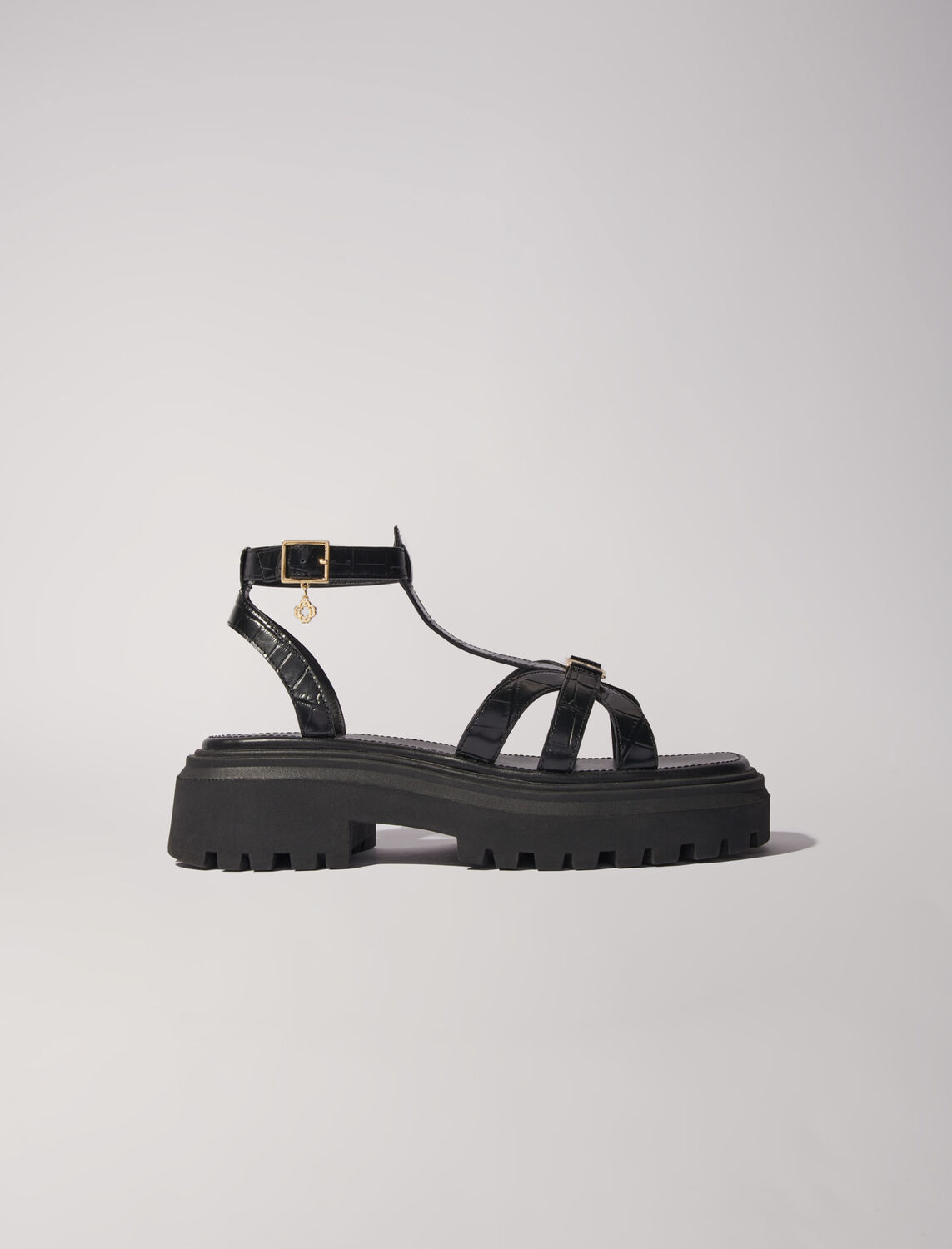 Flat sandals with tread - Fall-Winter Collection - MAJE