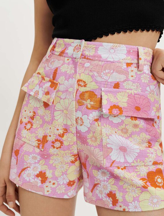Flower Power print shorts - Skirts & Shorts - MAJE