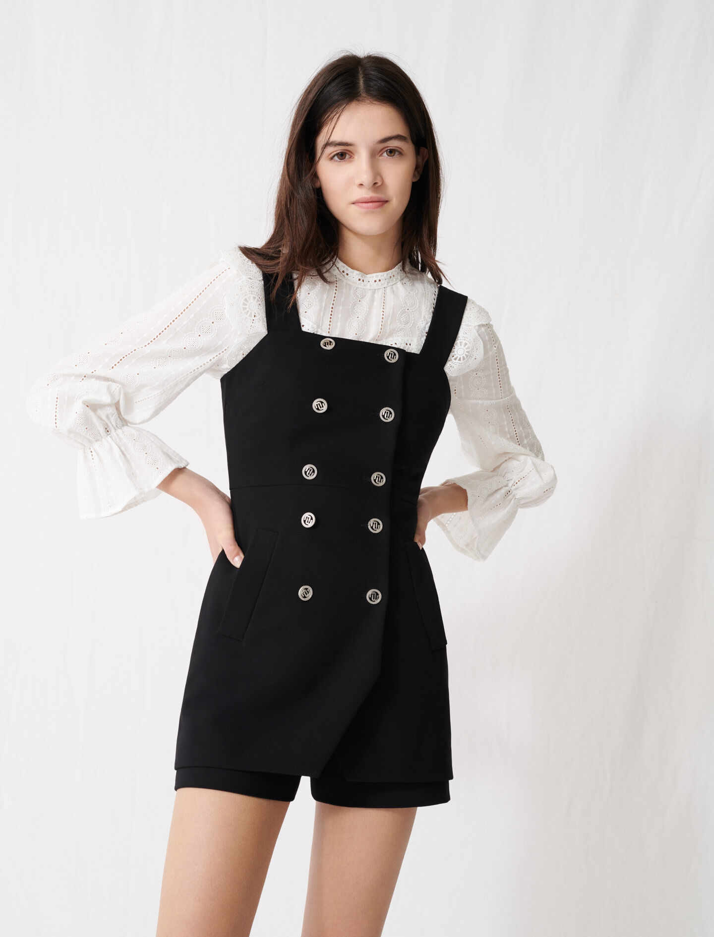 buttoned playsuit