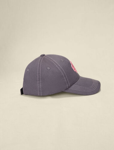 Cotton cap with Clover logo : Other Accessories color Grey