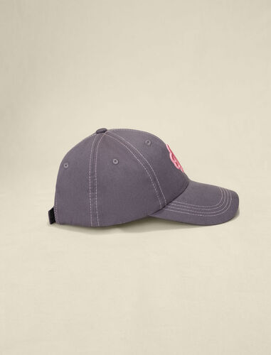 Cotton cap with Clover logo : Other accessories color Grey