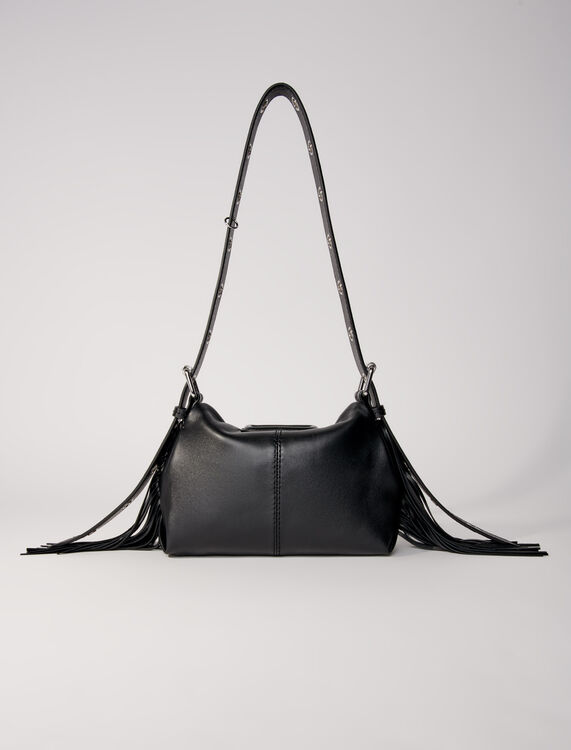 Smooth leather mini Miss M bag -  - MAJE