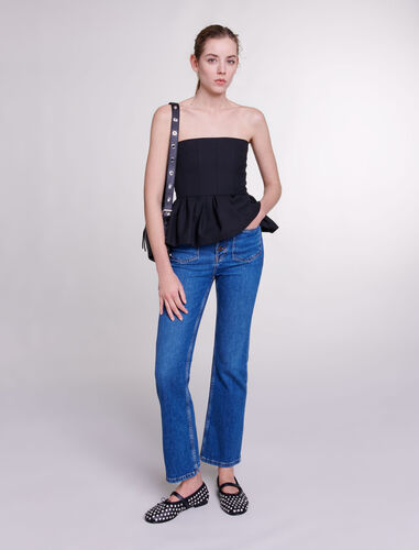 Vaqueros denim con bolsillos : Trousers & Jeans color Blue