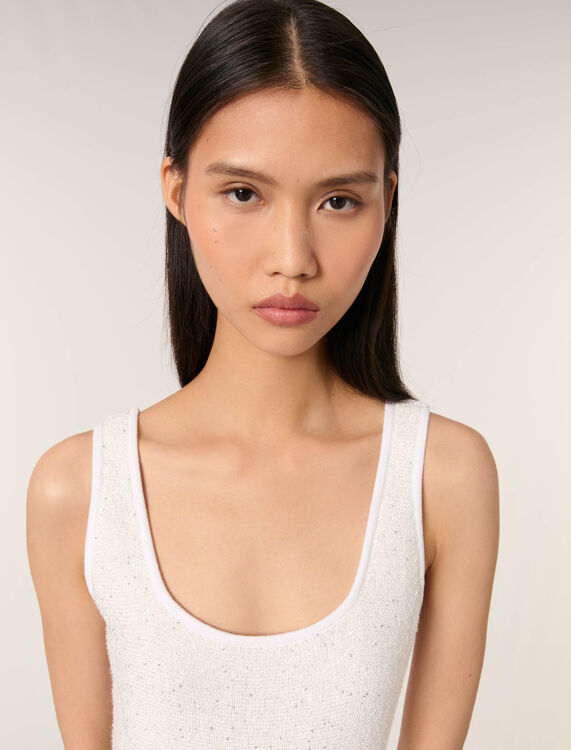 Sequin knit short dress - Dresses - MAJE