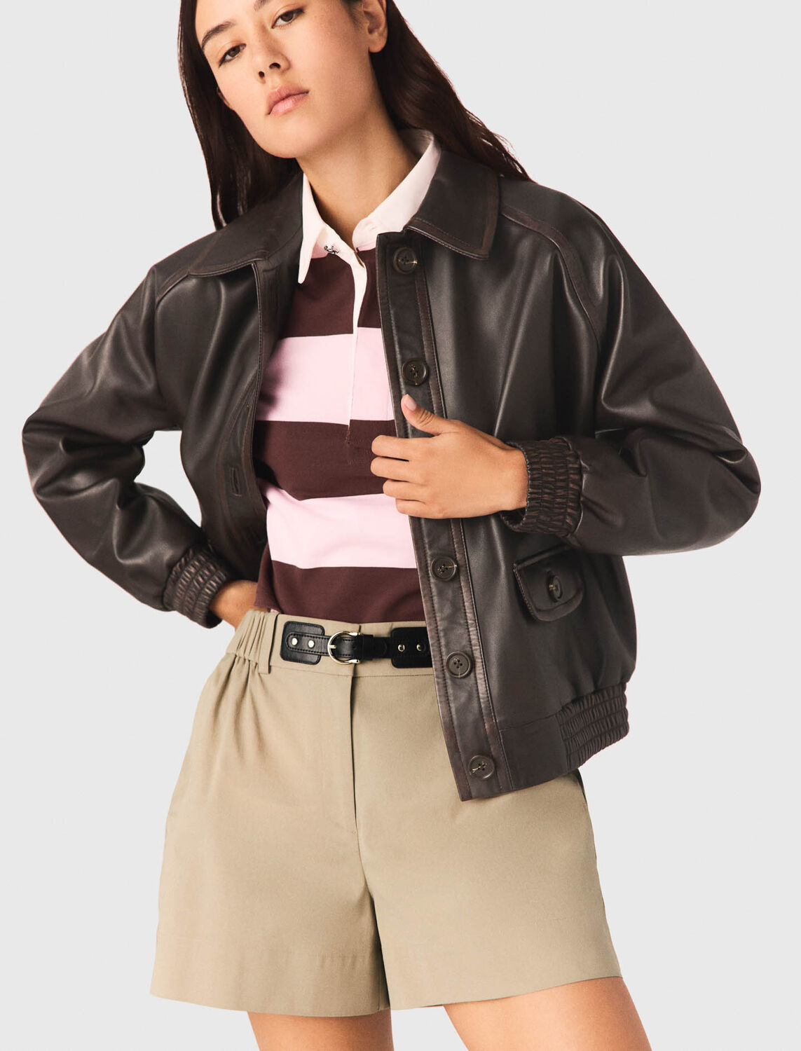 Cotton shorts : Skirts & Shorts color Camel