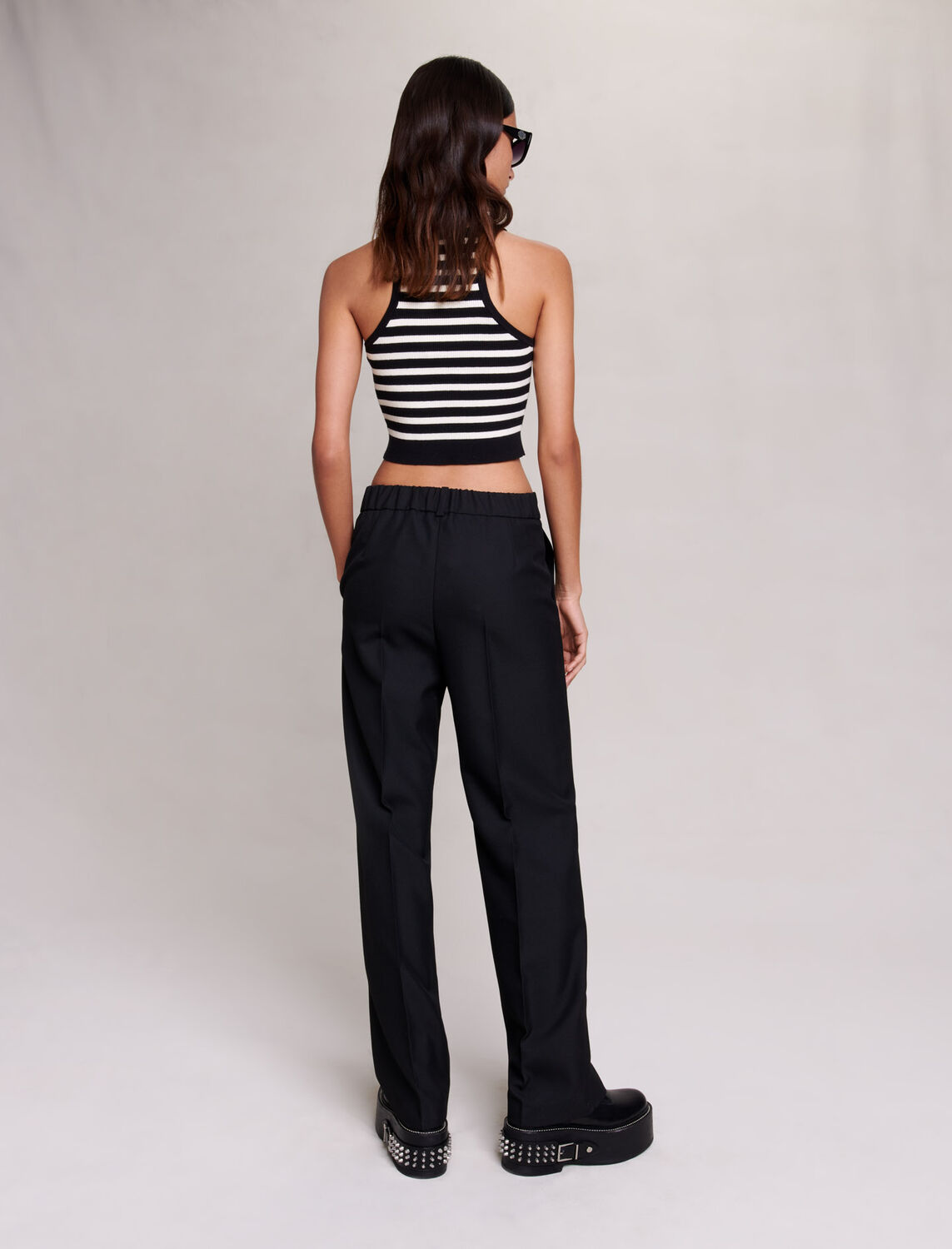 Suit trousers : Trousers & Jeans color Black