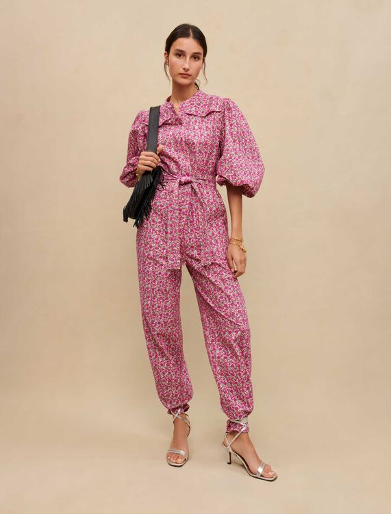 Floral printed jumpsuit - Jumpshort & Jumpsuits - MAJE