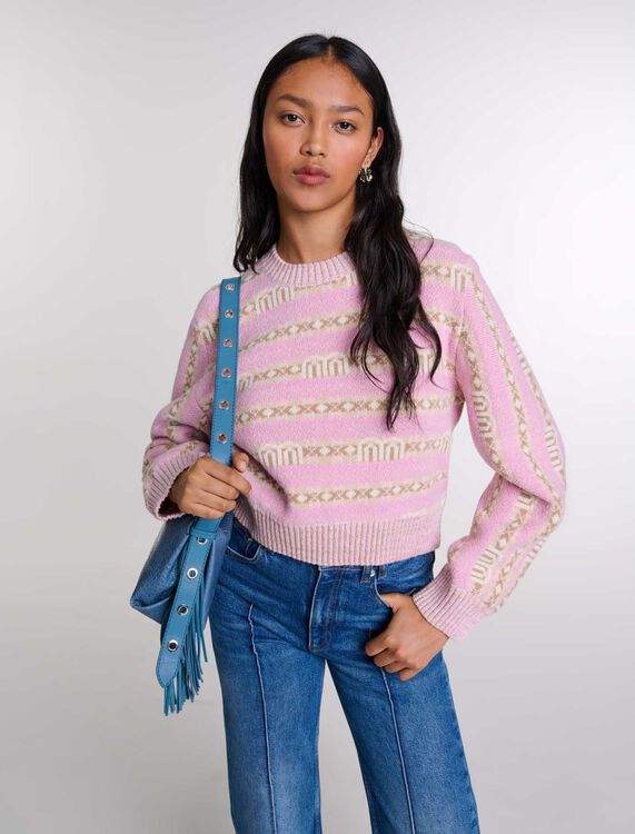 Jacquard jumper - Fall-Winter Collection - MAJE