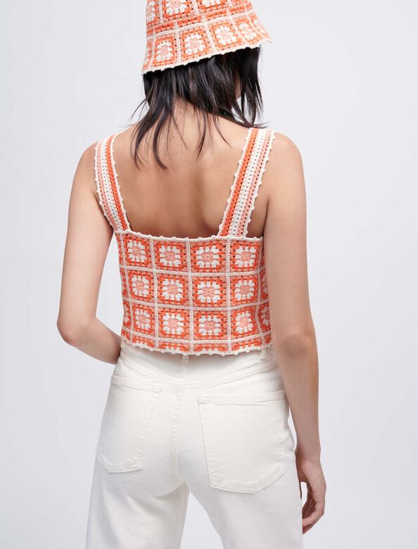 Crochet top with straps : Up to 50% off color 