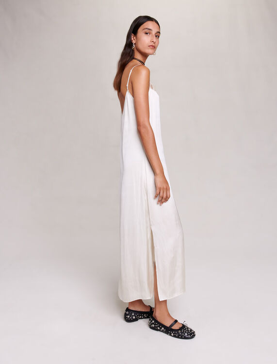 Satin-look maxi dress - Fall-Winter Collection - MAJE