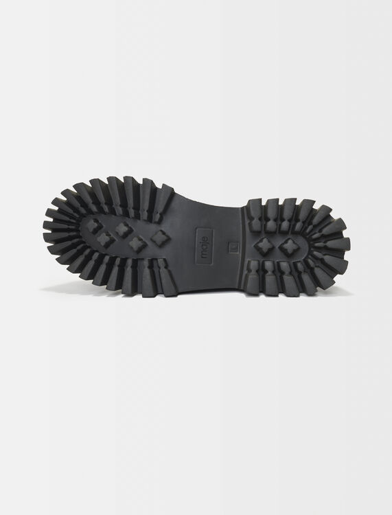 Leather platform loafers - Shoes - MAJE