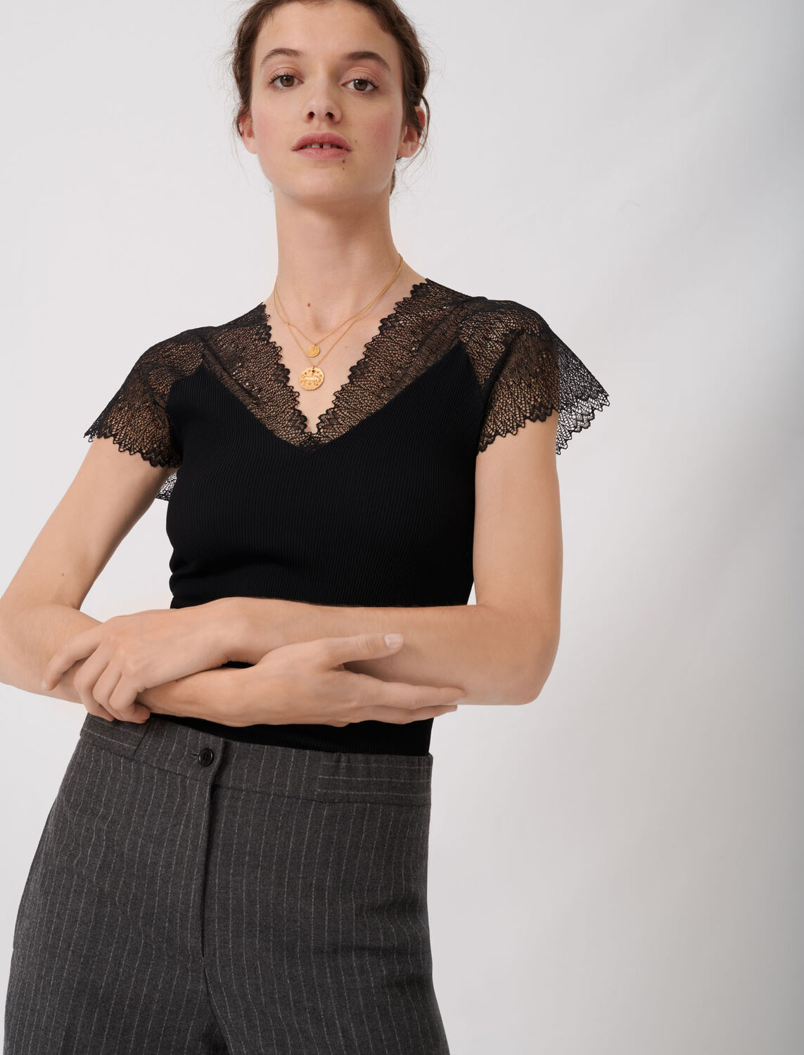 maje : Tops 顏色 黑色/BLACK