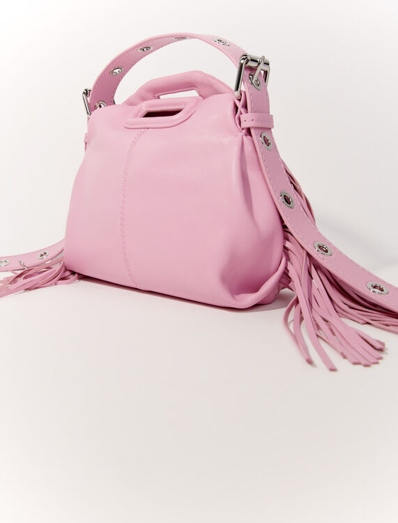 Smooth leather mini Miss M bag -  - MAJE