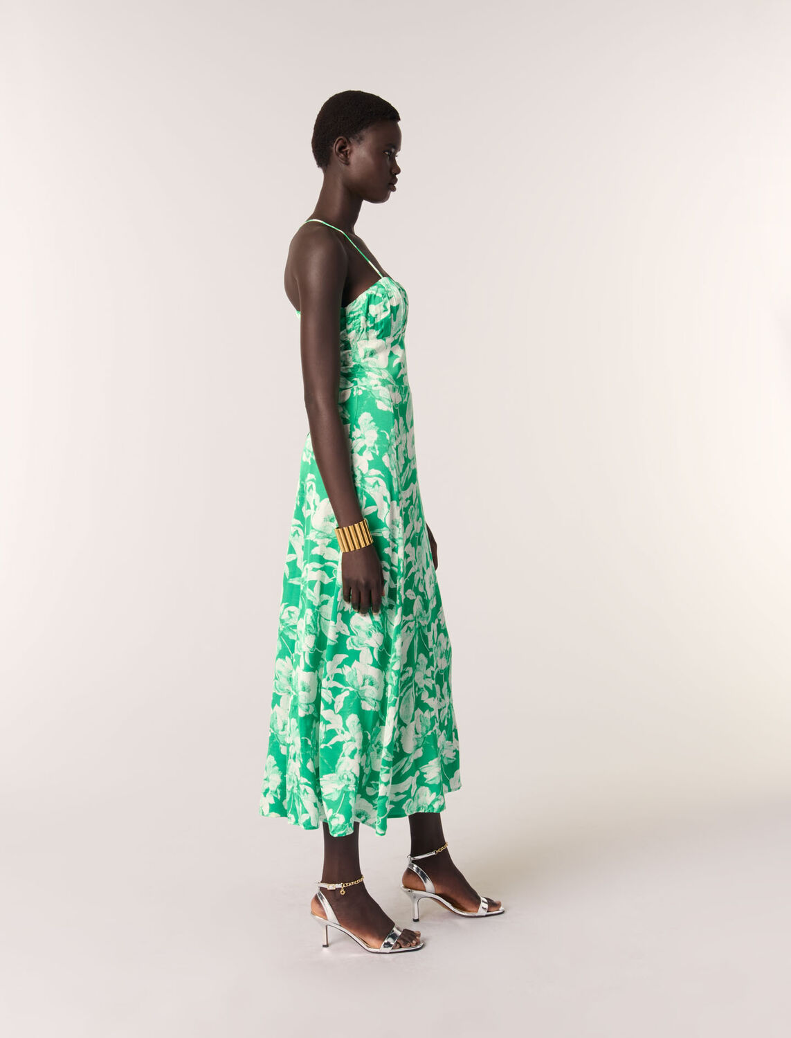 Patterned maxi dress - Dresses - MAJE