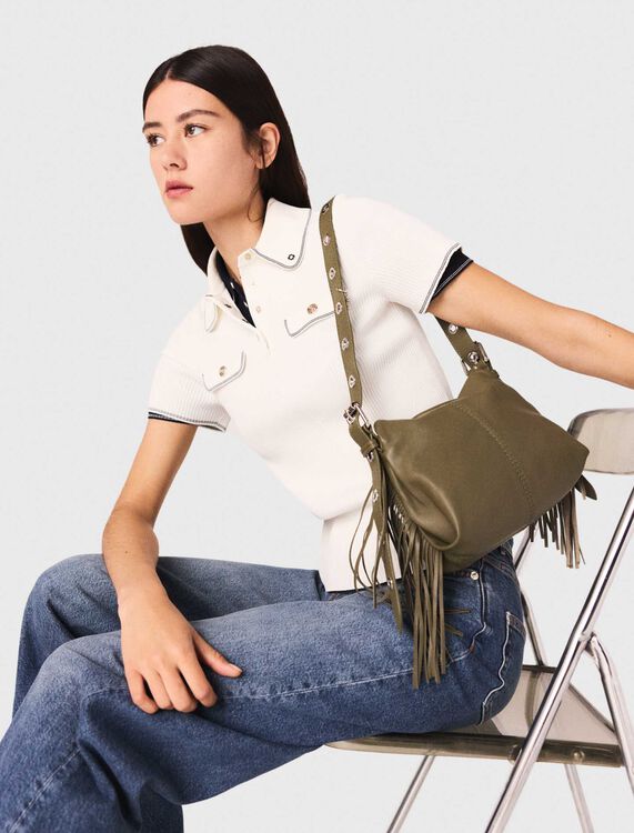 Short-sleeve polo shirt - Sweaters & Cardigans - MAJE
