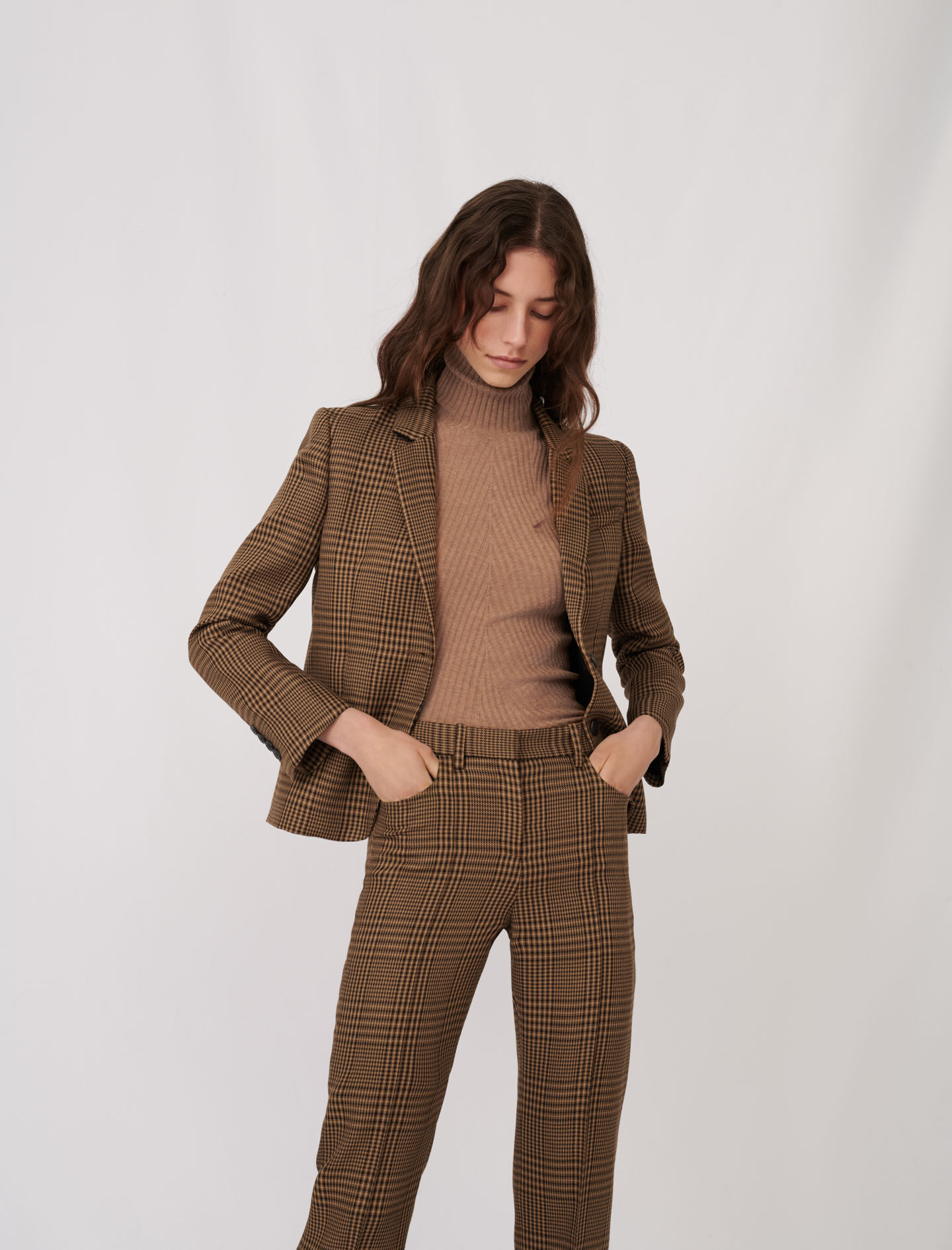 Maje checked suit jacket Clearance