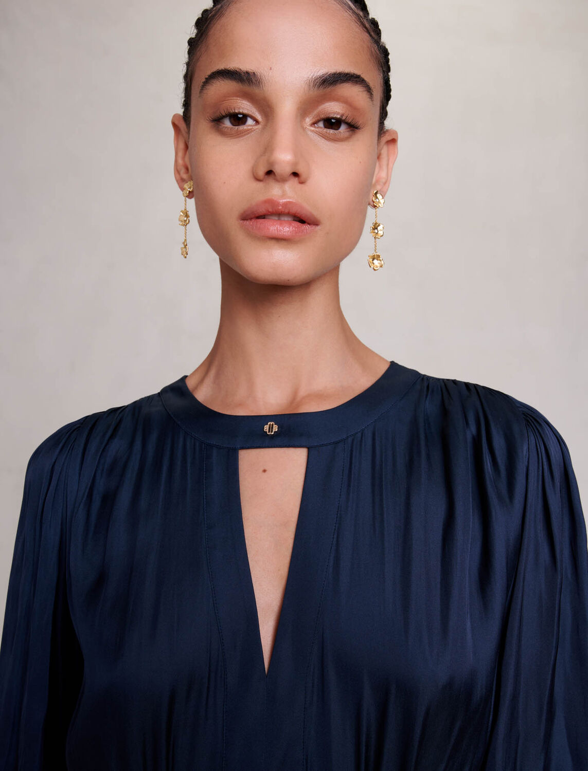 Short satin dress - 30% Off - MAJE