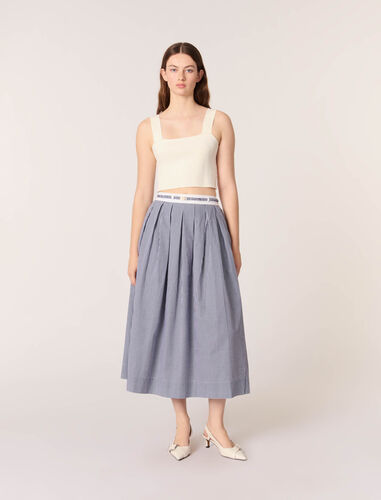 Knit crop top : Tops color Ecru