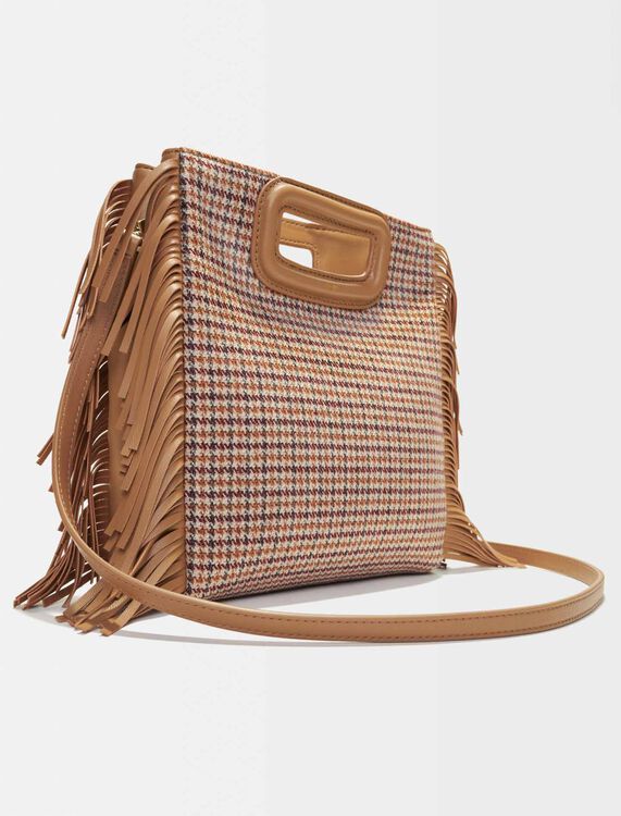 Canvas houndstooth M bag - Bags - MAJE